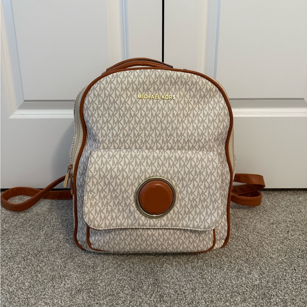 Michael Kors Logo Backpack